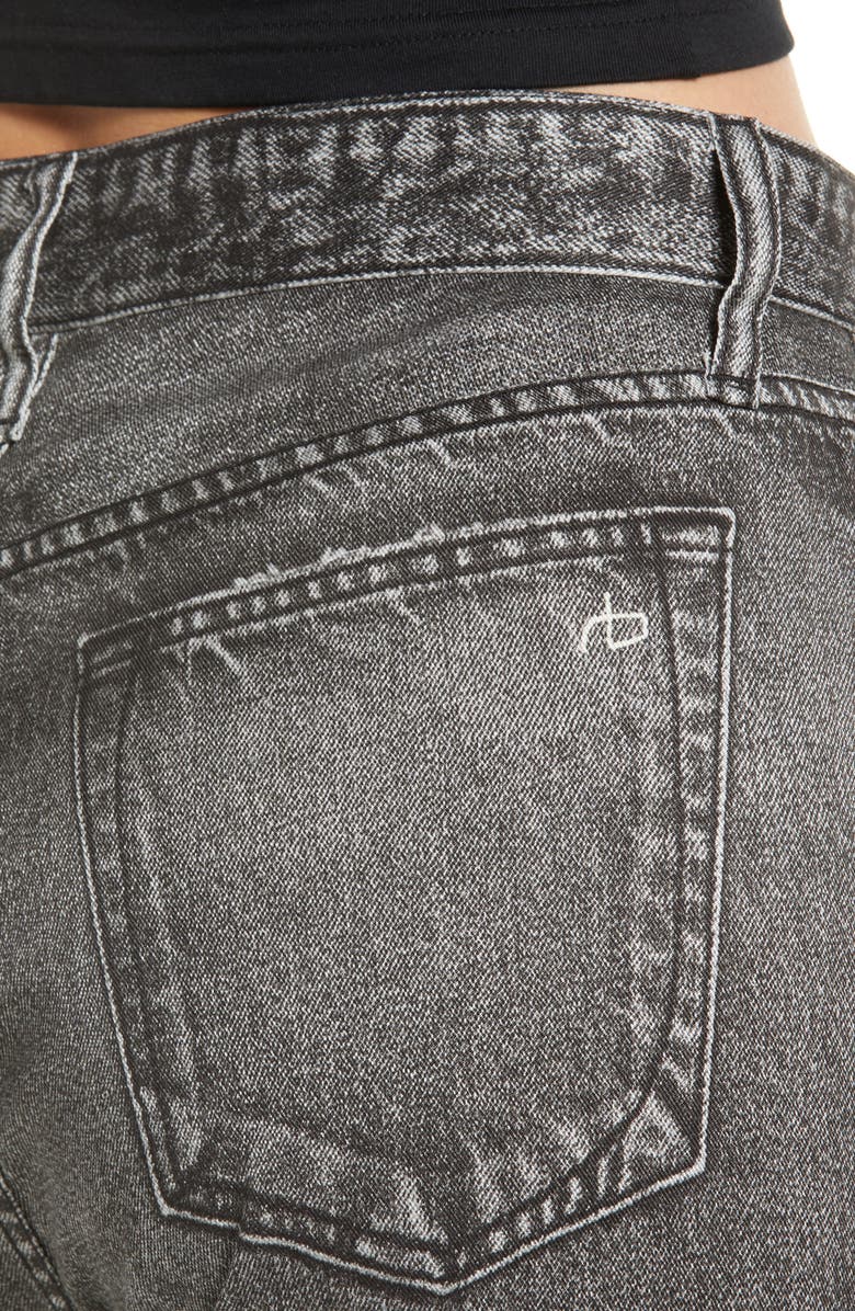 rag & bone Liquid Alex High Waist Straight Leg Jeans, Alternate, color,