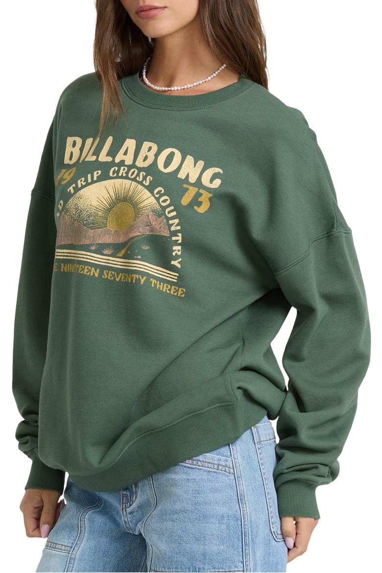 Warm Memories Graphic Sweatshirt, Alternate, color, RAIN FOREST