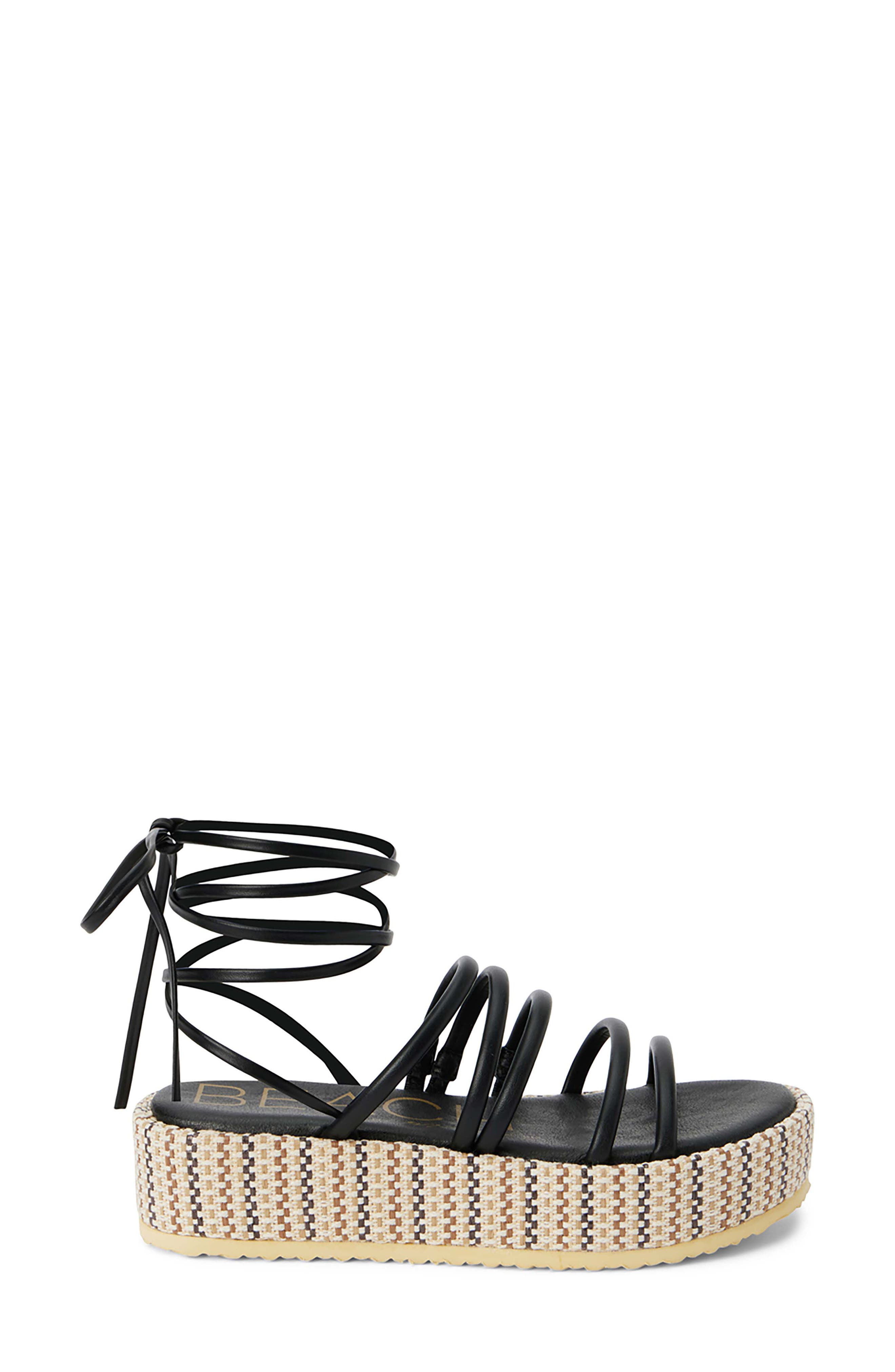 BEACH BY MATISSE Eli Ankle Tie Platform Sandal, Alternate, color, 