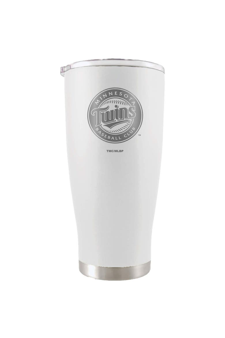 Minnesota Twins 20oz. Etched Team Logo Tumbler - White, Main, color, White