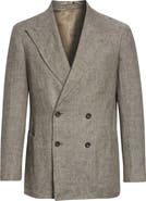 J. Mueser Waverly Double Breasted Linen Blazer