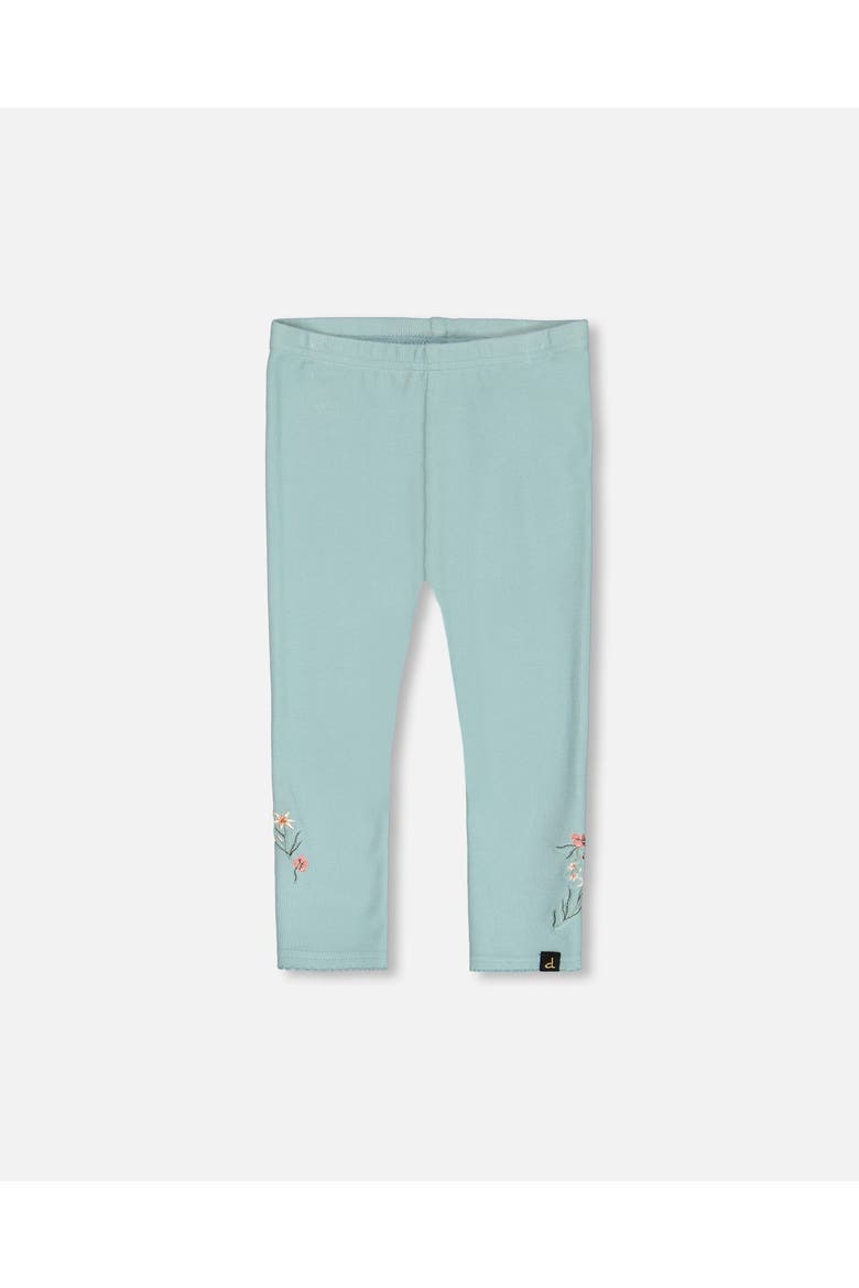 Baby Girl's Super Soft Brushed Rib Leggings Light Blue, Main, color, Canton