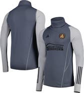 adidas Men's adidas Gray Atlanta United FC Warm Raglan COLD.RDY Top