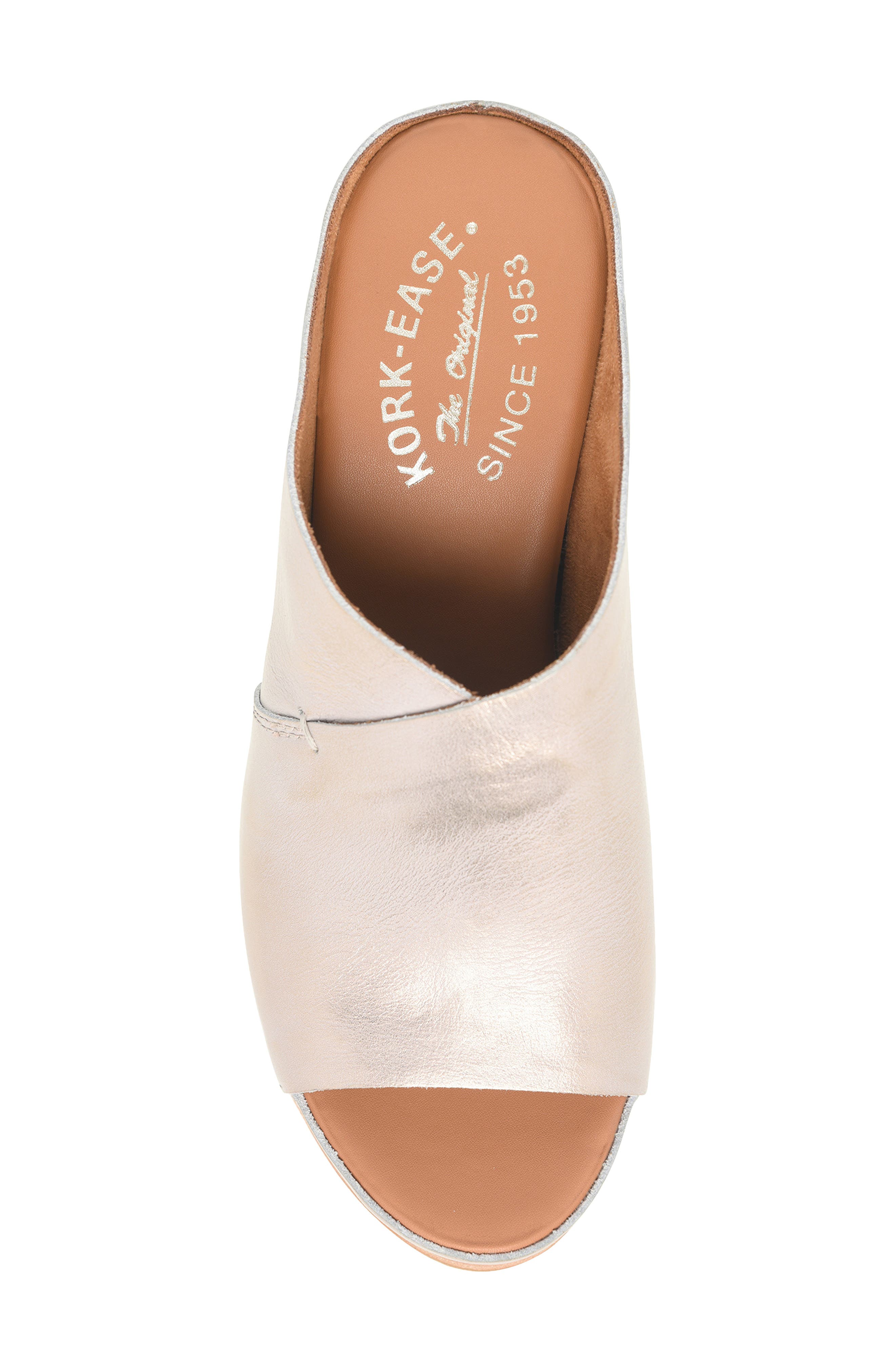 Kork-Ease<sup>®</sup> Stowe Platform Slide Sandal, Alternate, color, Champagne Metallic