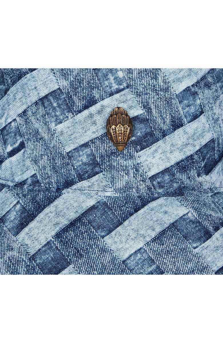 Kurt Geiger London Woven Denim Bucket Hat, Alternate, color, Dark Blue