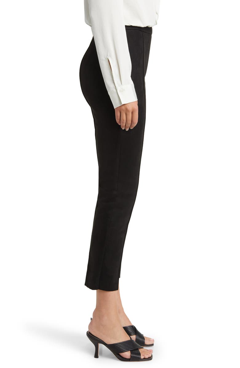 Vince Camuto Pintuck Faux Suede Leggings, Alternate, color, 