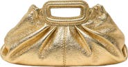 maje Metallic leather Milpli mini Clutch