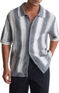 Reiss Dale Stripe Button-Front Sweater