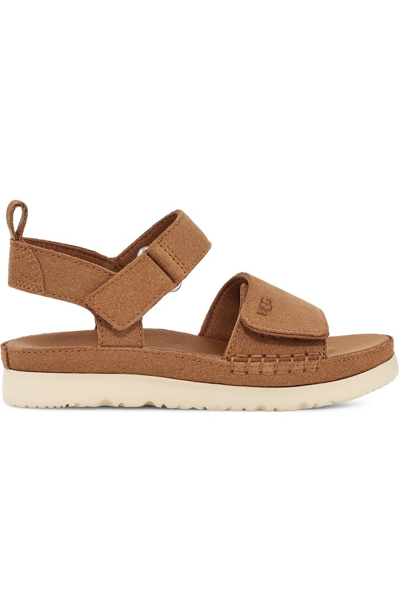 UGG<sup>®</sup> Kids' Goldenstar Platform Sandal, Alternate, color, Chestnut