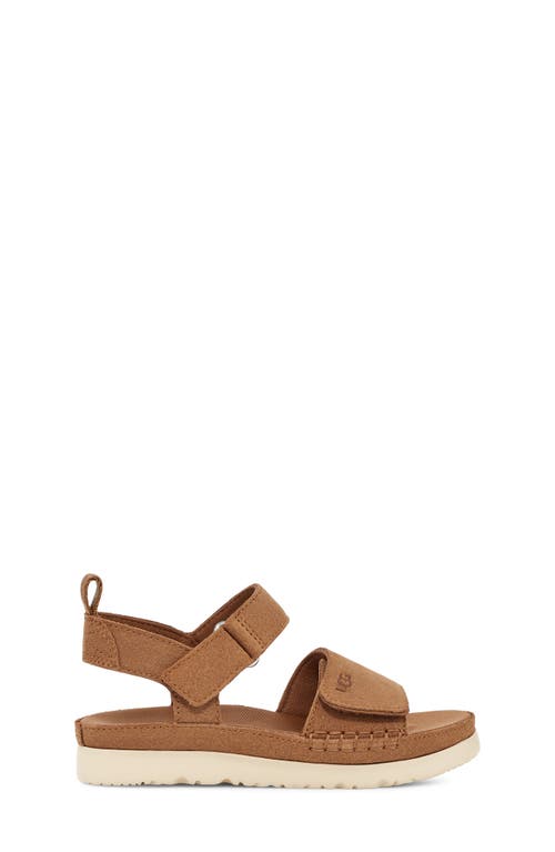 Shop Ugg(r) Kids' Goldenstar Platform Sandal In Chestnut