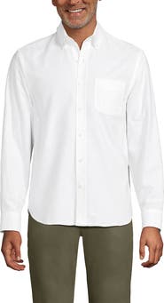 Lands' End Traditional Fit Comfort-First Sail Rigger Oxford Shirt