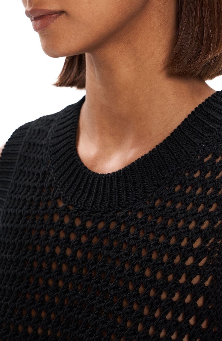 Theory Open Stitch Pima Cotton Sweater Vest, Alternate, color, 