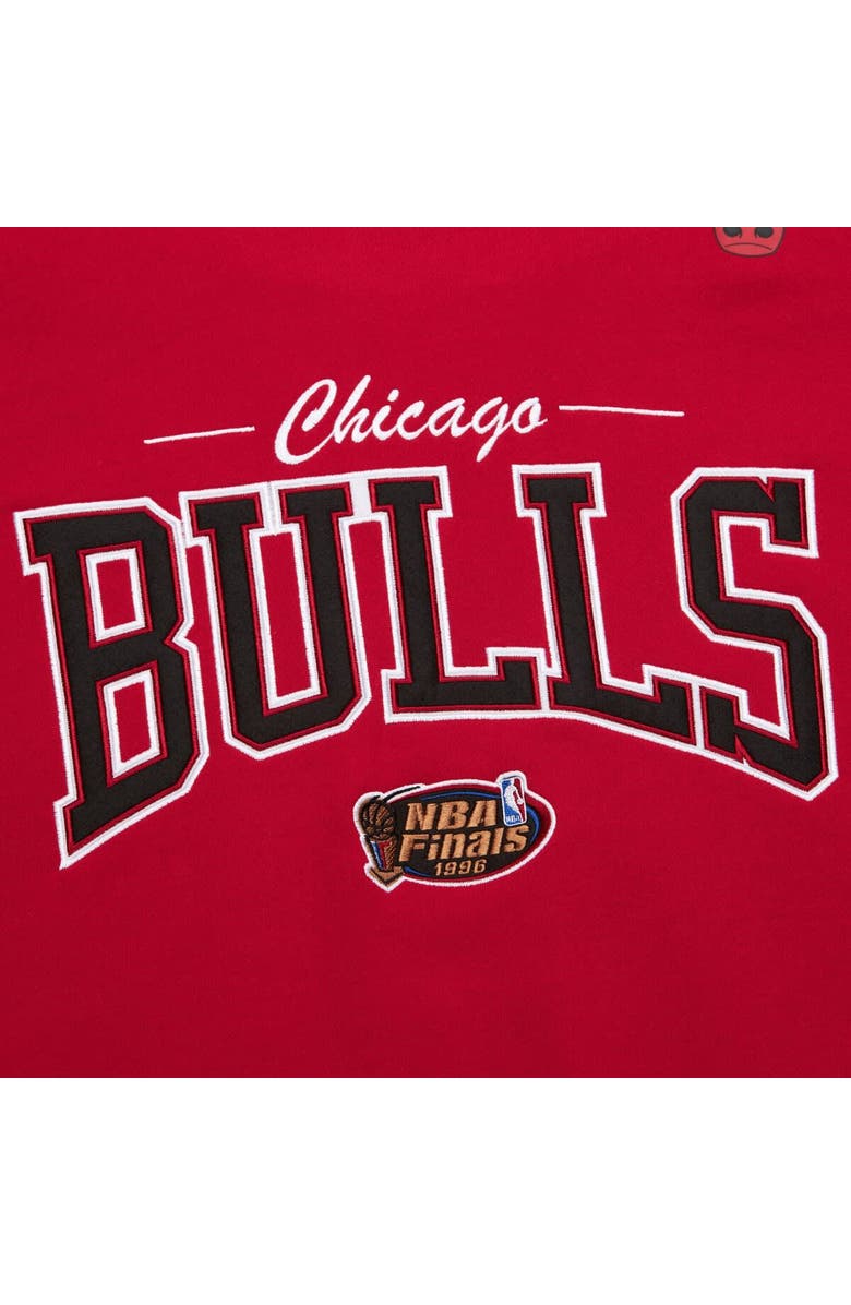 Mitchell & Ness Men's Mitchell & Ness Red Chicago Bulls Hardwood Classics There & Back 2.0 Vintage Pullover Sweatshirt, Alternate, color, 