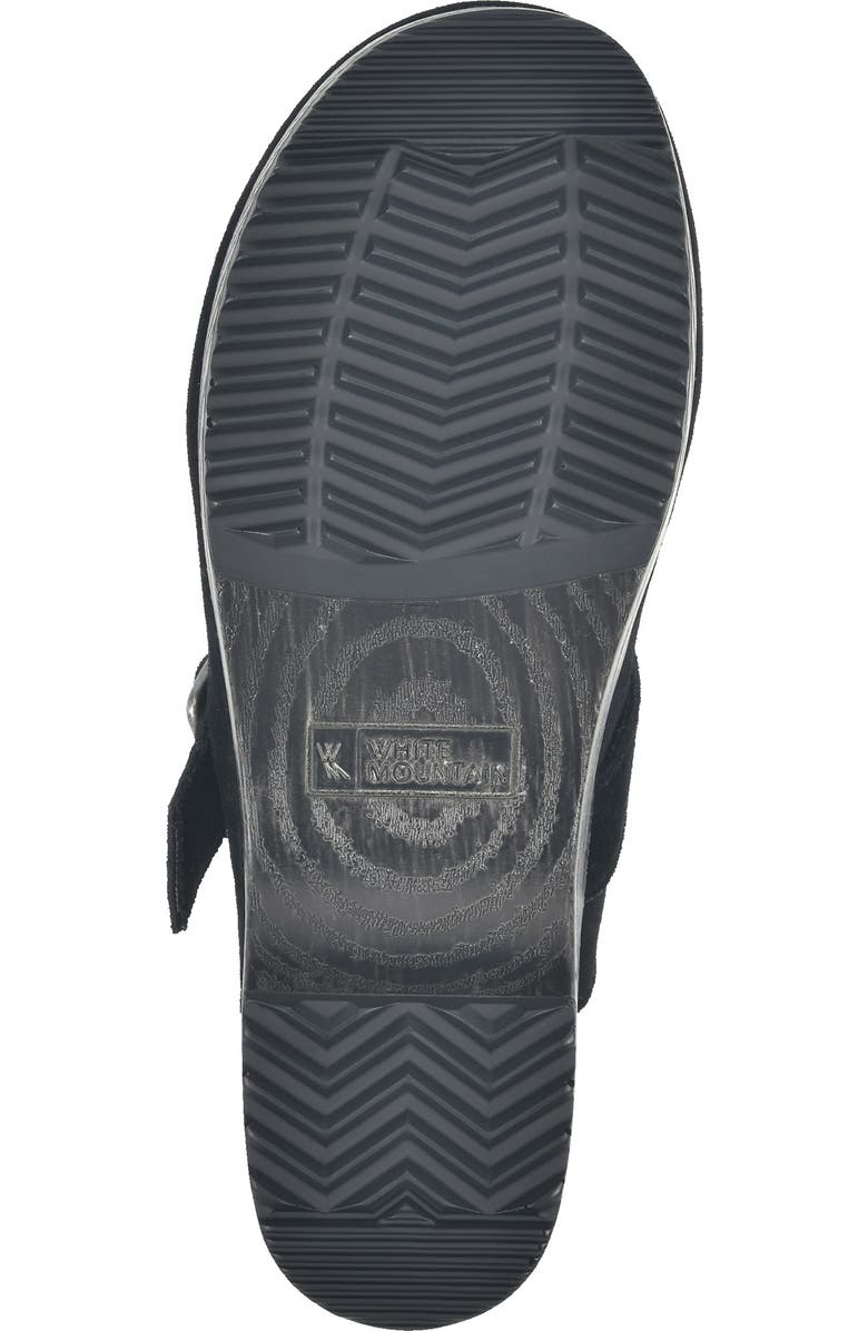 White Mountain Footwear WHITE MOUNTAIN Behold Suede Platform Clog, Alternate, color,