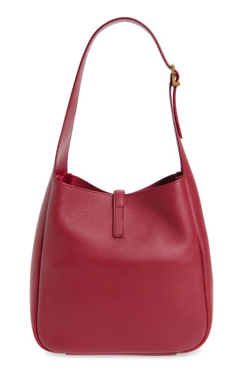 Saint Laurent Small Le 5 À 7 Leather Hobo In Pink