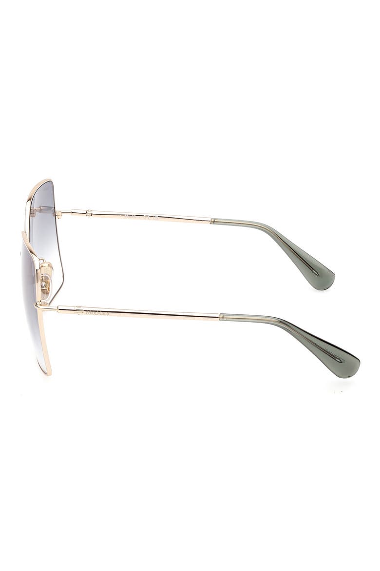 59mm Gradient Butterfly Sunglasses, Alternate, color, GOLD / GRADIENT GREEN