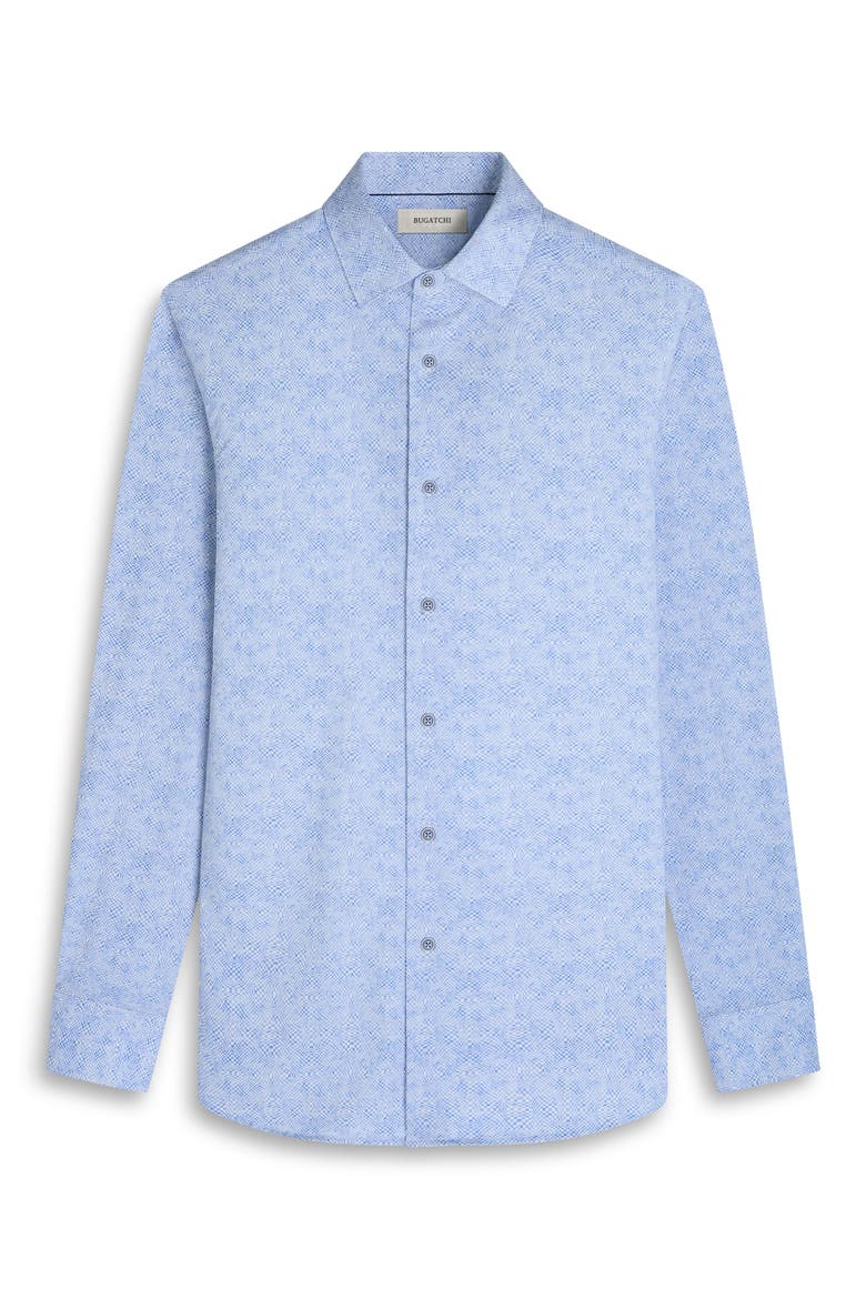 James OoohCotton® Optical Illusion Print Button-Up Shirt, Alternate, color, AIR BLUE