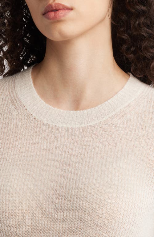 Hugo Boss Boss Fusionana Short Sleeve Sweater In Open White