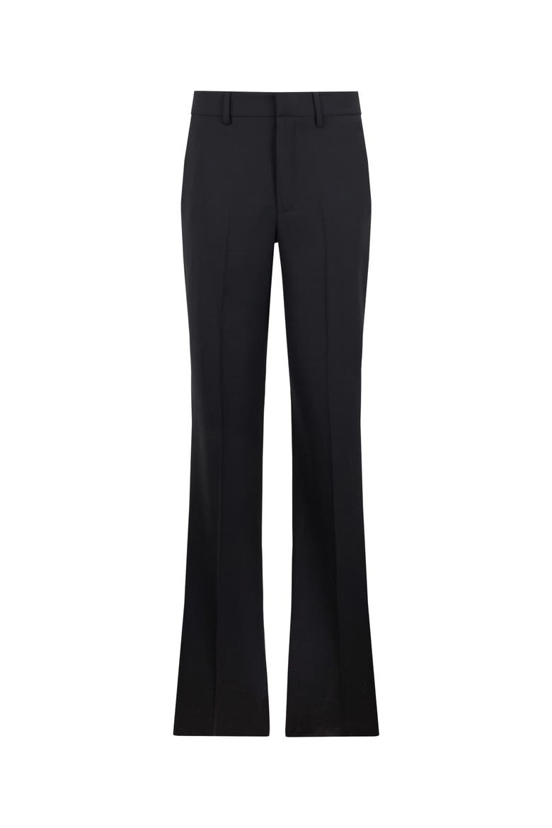 Trousers Straight Fit Women, Main, color, black