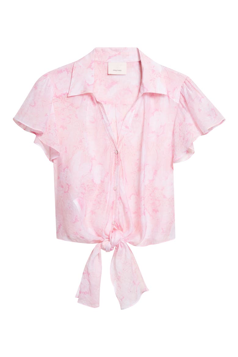 Heirloom Petals Floral Print Top, Alternate, color, ROSEWATER PINK MULTI