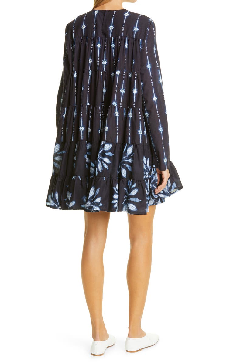 Merlette Soliman Tiered Long Sleeve Dress, Alternate, color,