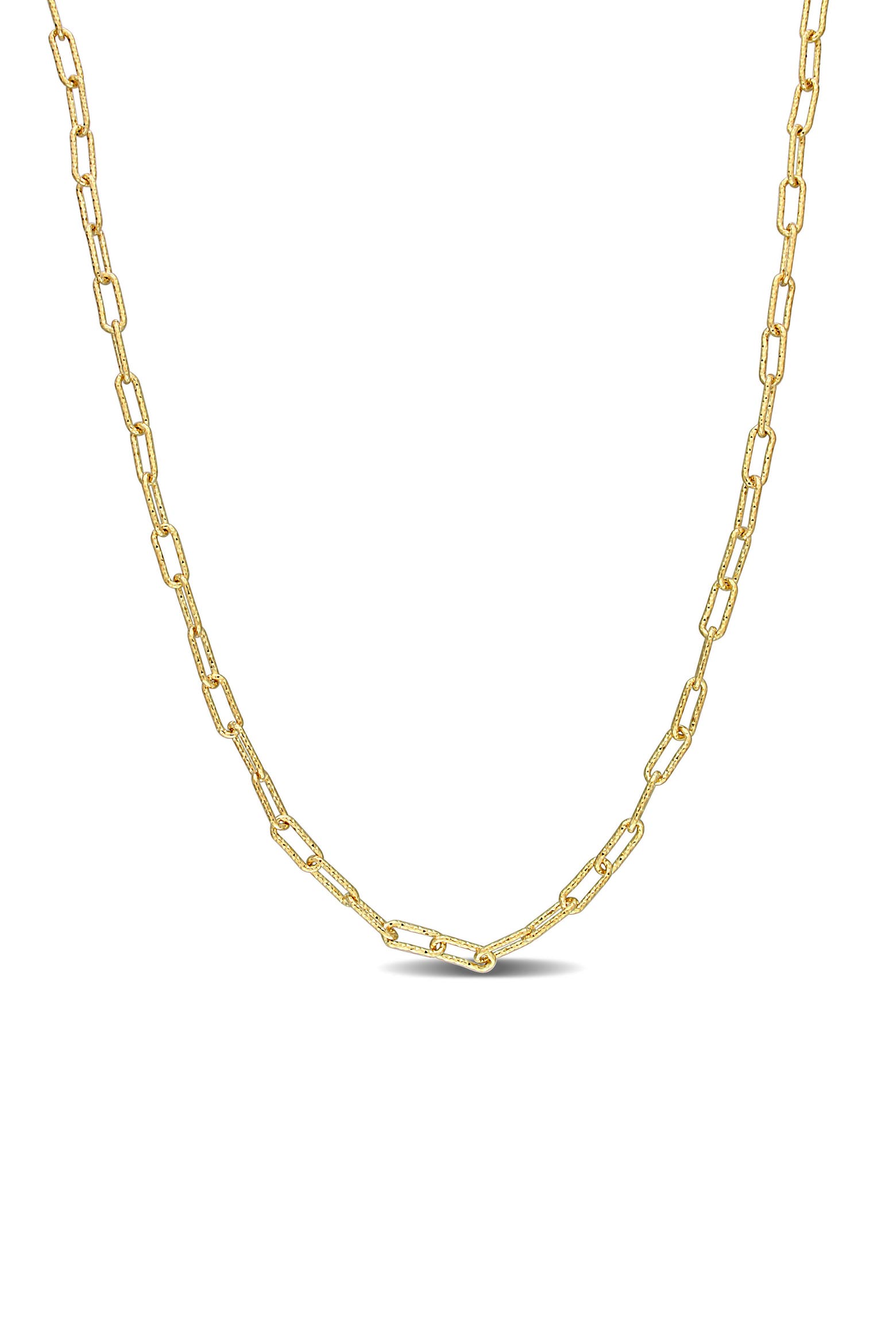 Paper Chain Coding DELMAR Textured Paper Clip Chain Necklace (Women) | Nordstromrack