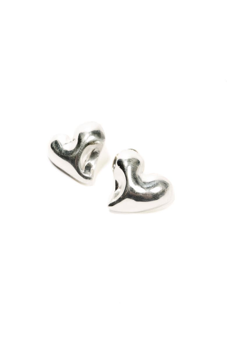 Duo Earrings, Main, color, Sterling Silver