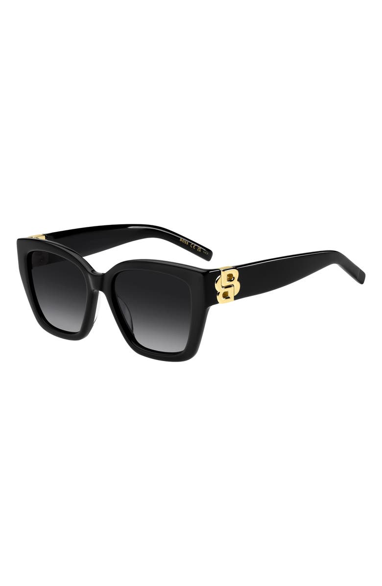 BOSS 54mm Sunglasses, Alternate, color, Black/ Dark Grey Sf