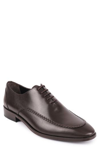Vellapais Frisco Braided Oxford In Dark Brown