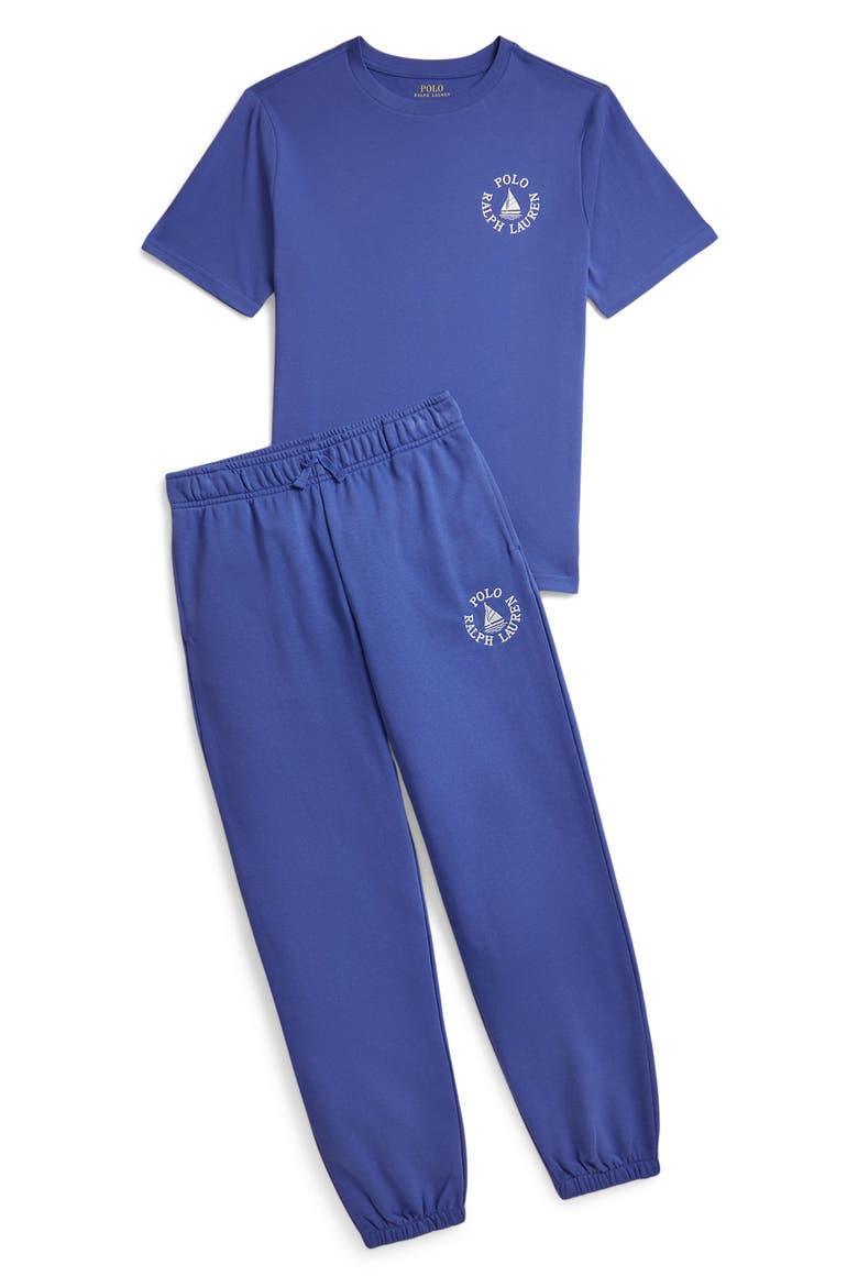 Kids' French Terry Sweatpants, Alternate, color, LIBERTY