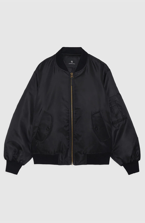 Anine Bing Leon Bomber In Black