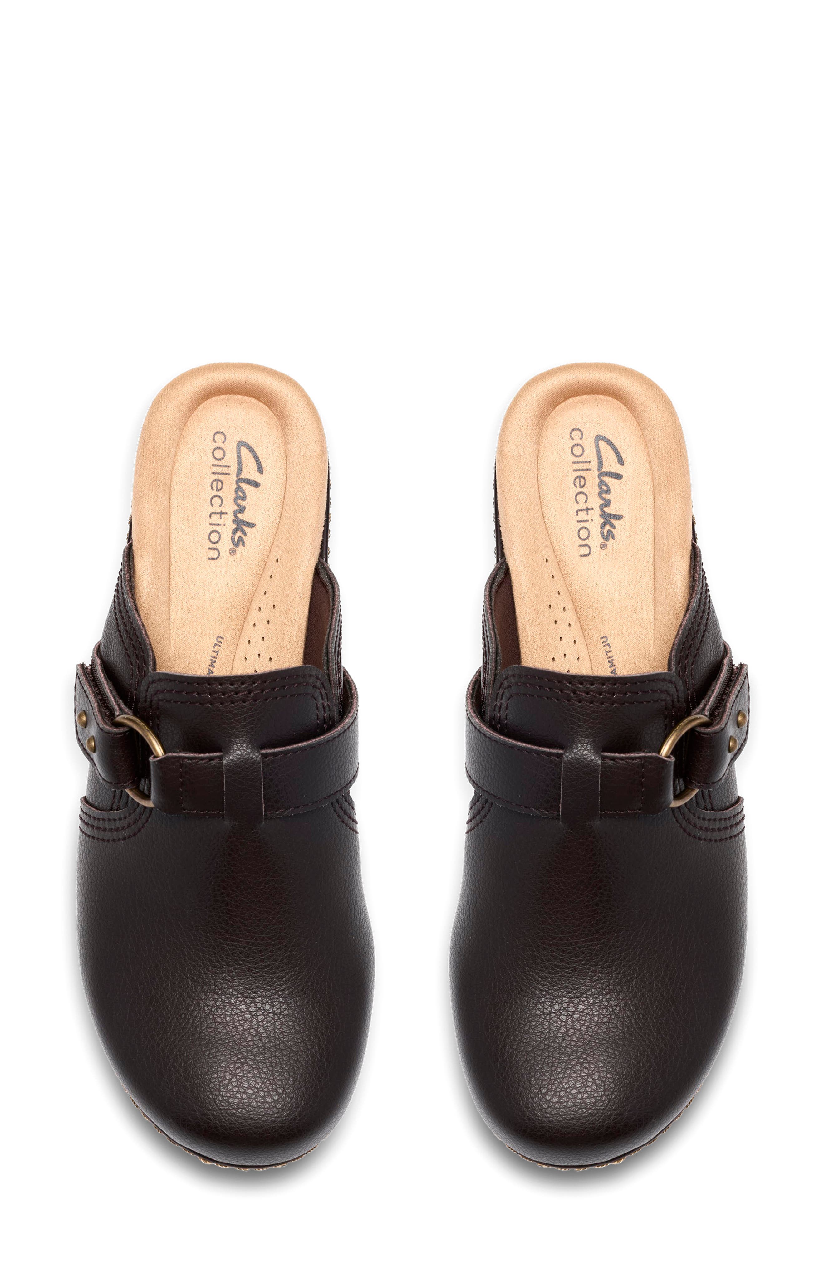 Paizlee Ali Clog, Alternate, color, DARK BROWN LEATHER