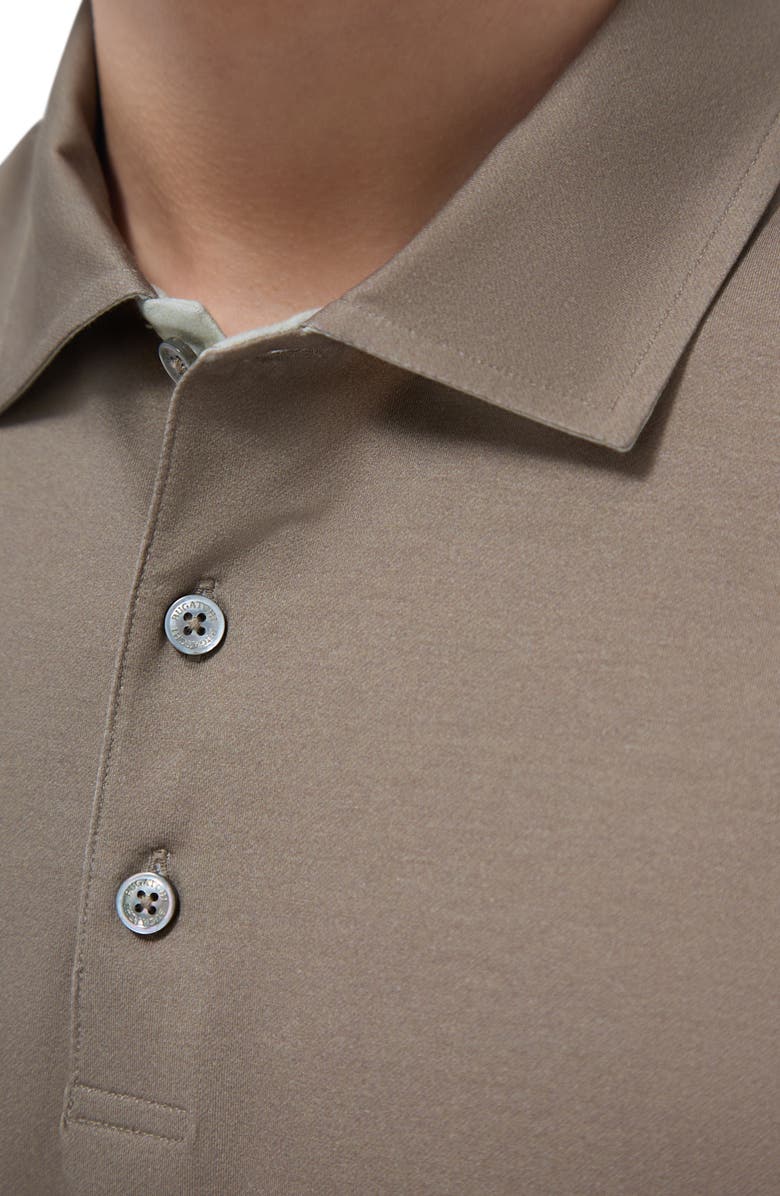 Bugatchi Vincent OoohCotton<sup>®</sup> Double Knit Solid Polo, Alternate, color, Olive