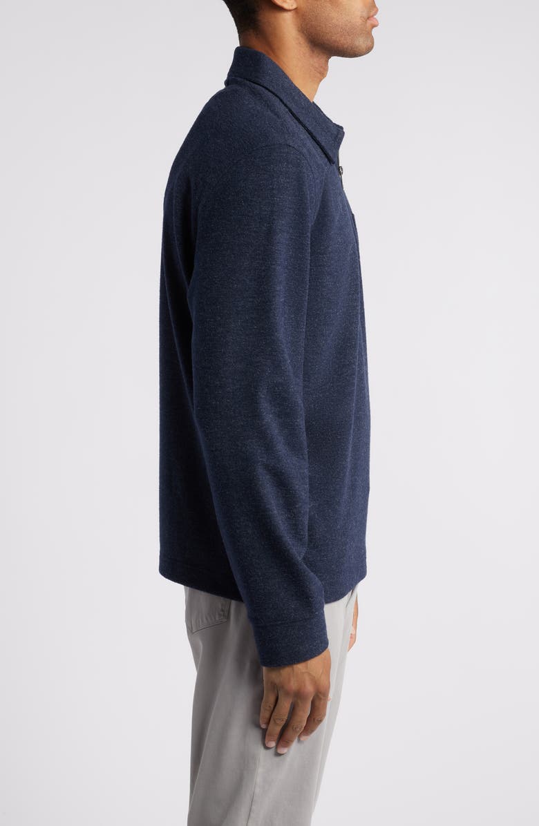 Johnston & Murphy Brushed Knit Quarter Zip Top, Alternate, color, 