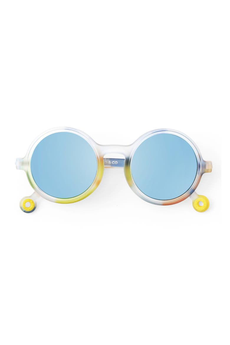 Youth Round Sunglasses, Alternate, color, Art Brush