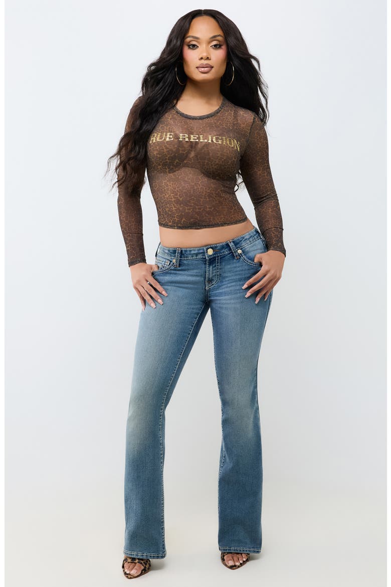 Leopard Mesh Long Sleeve T-Shirt, Alternate, color, LEOPARD