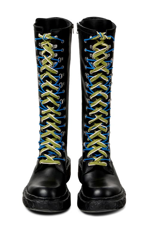 Camper Lab Vamonos Combat Boot In Black