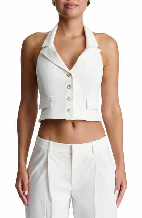 Naked Wardrobe Halter Crop Vest