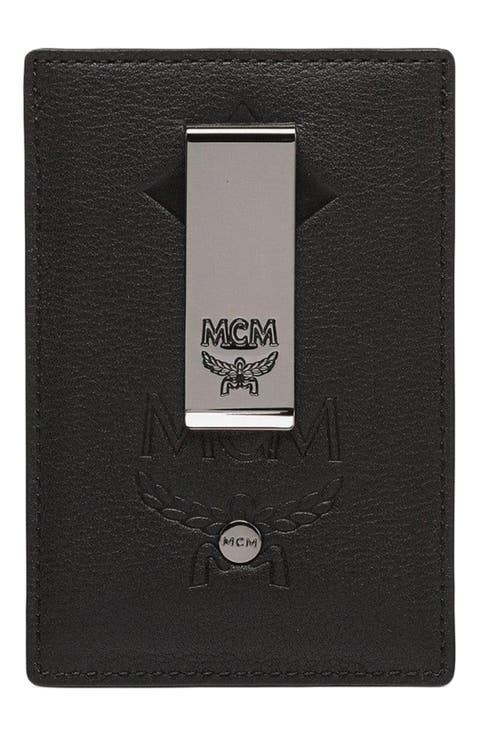 Aren Money Clip Card Case in Maxi Monogram Leather