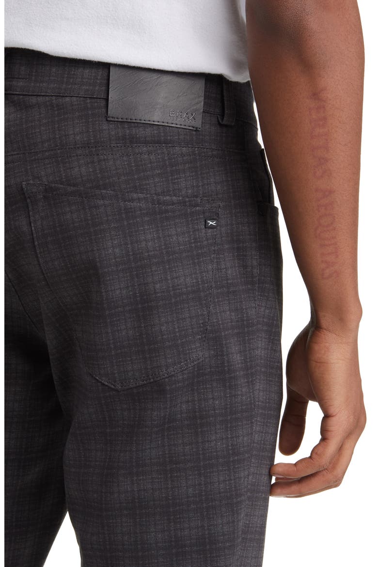 Chuck Plaid Hi Flex Slim Fit Five-Pocket Pants, Alternate, color, CEMENT