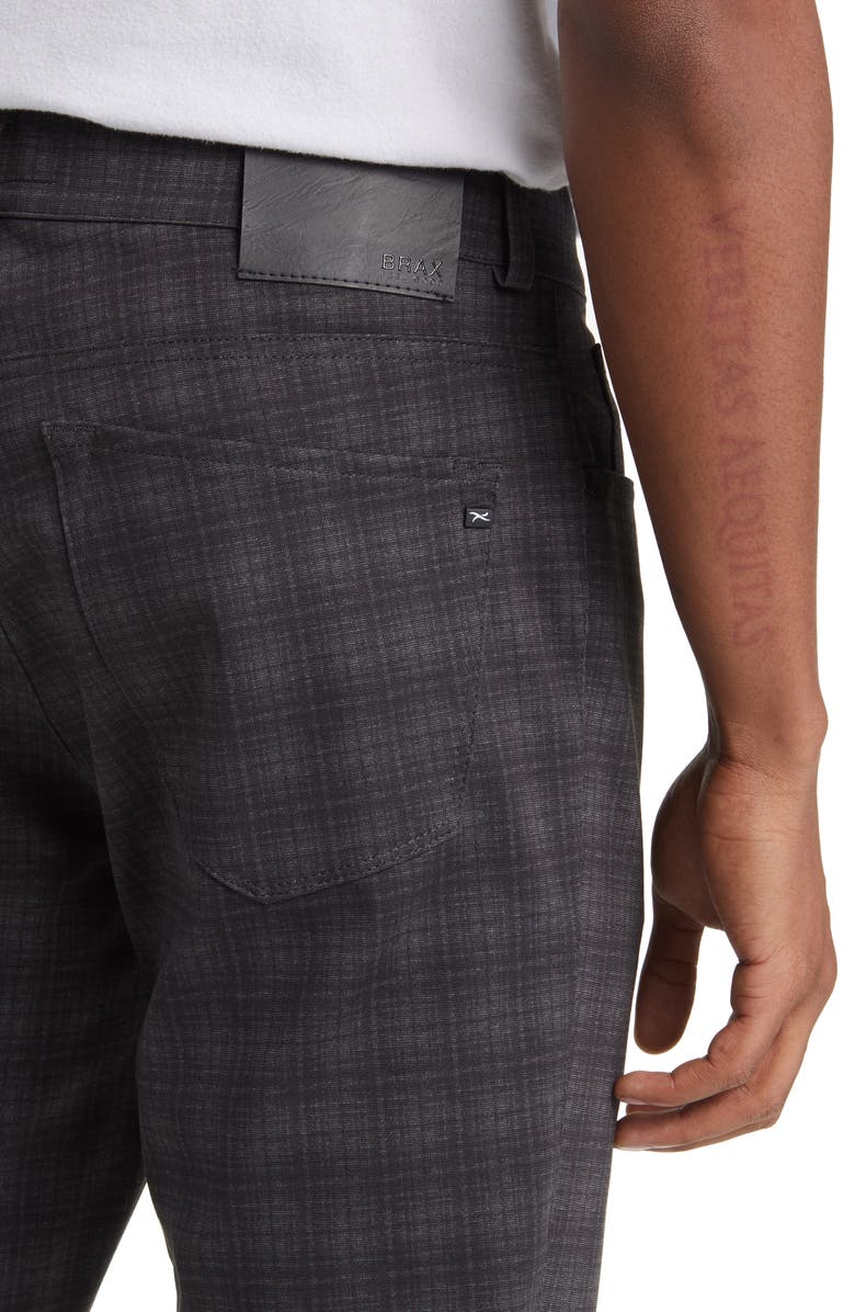 Brax Chuck Plaid Hi Flex Slim Fit Five-Pocket Pants, Alternate, color,