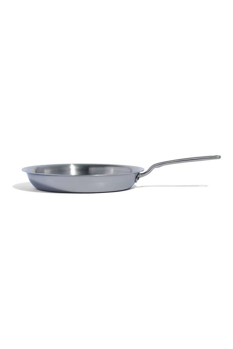 Stainless Clad Frying Pan, Alternate, color, STAINLESS