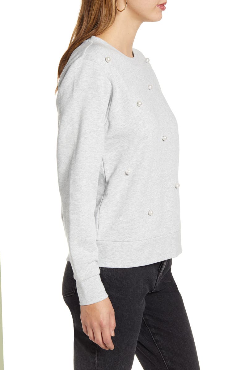 Rachel Parcell Embellished Sweatshirt, Alternate, color,