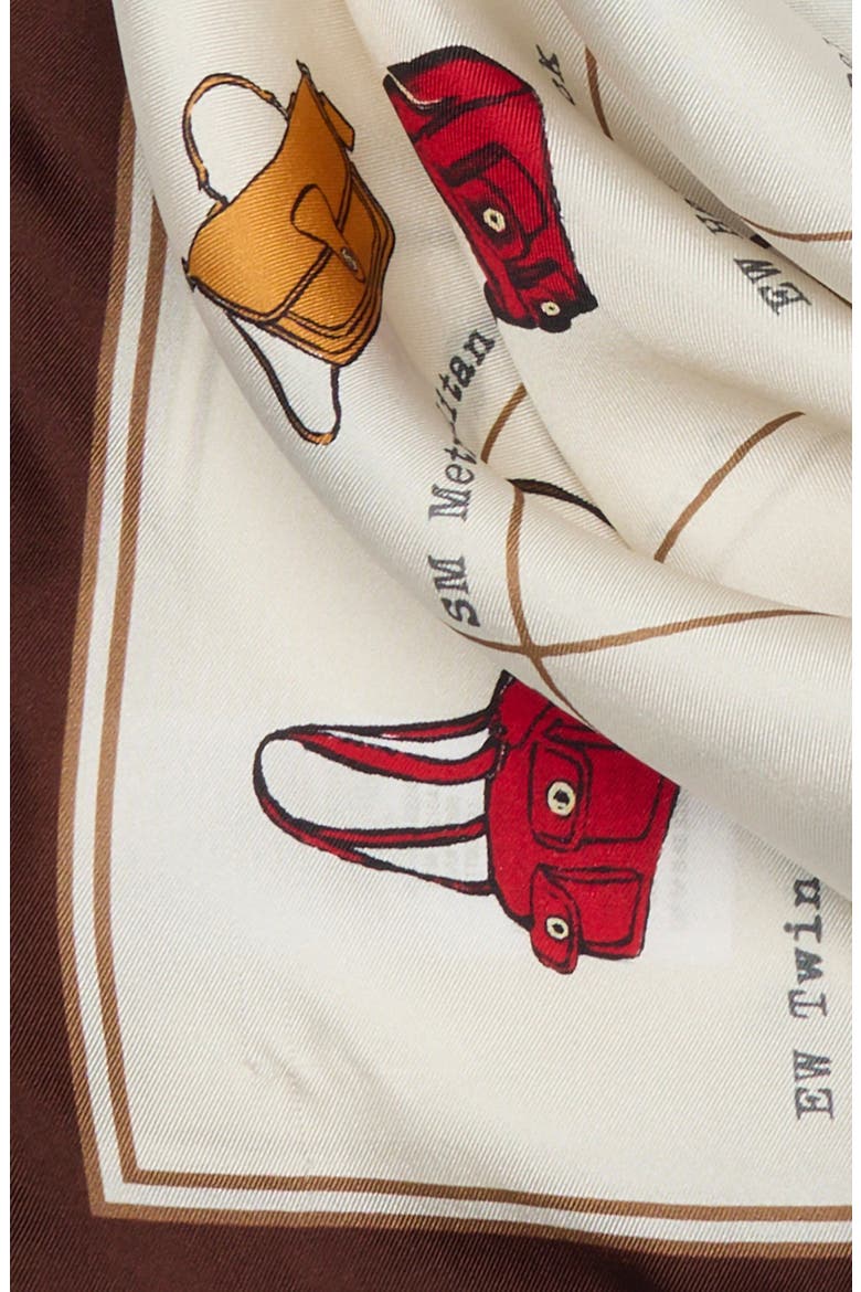 Originals Catalog Print Silk Scarf, Alternate, color, CHALK MULTI