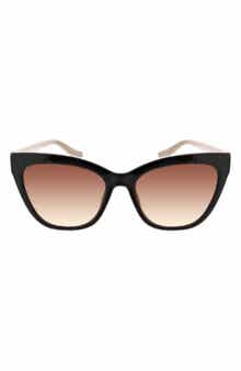 Oscar de la Renta 55mm Glam Cat Eye Sunglasses