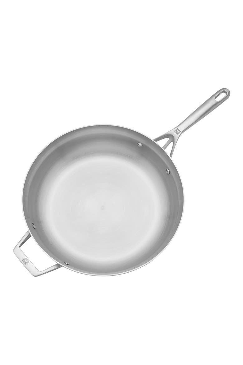 Motion Stainless Steel Sauté Pan with Lid, Alternate, color, STAINLESS STEEL