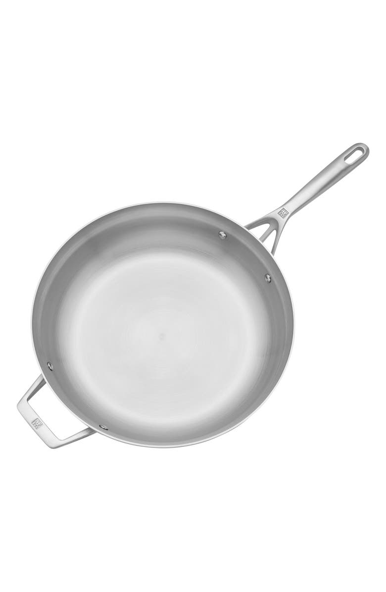ZWILLING Motion Stainless Steel Sauté Pan with Lid, Alternate, color, Stainless Steel