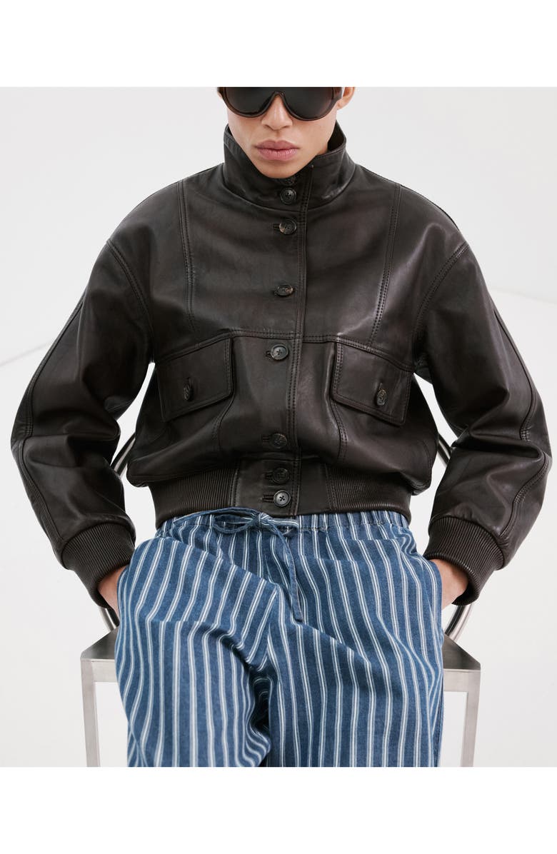 MANGO Drawstring Straight Leg Pants, Alternate, color, Blue