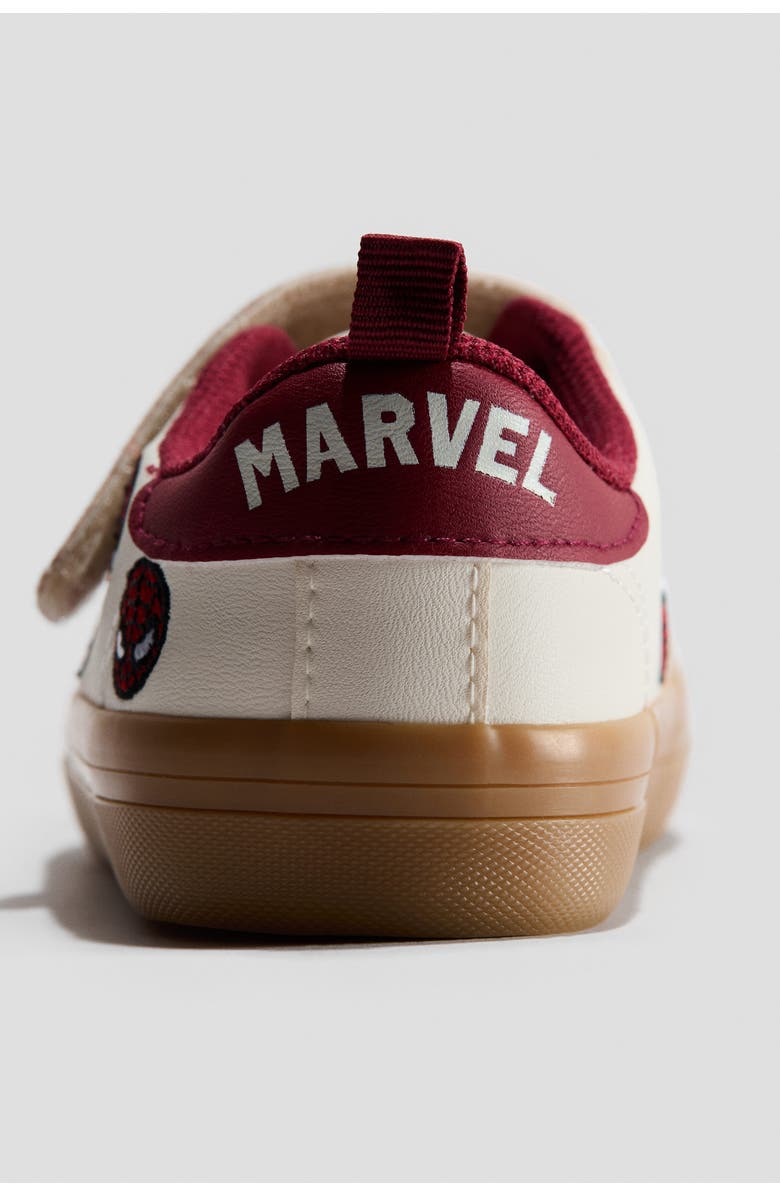 H&M Motif-detail Barefoot Trainers, Alternate, color, White/Spider-Man