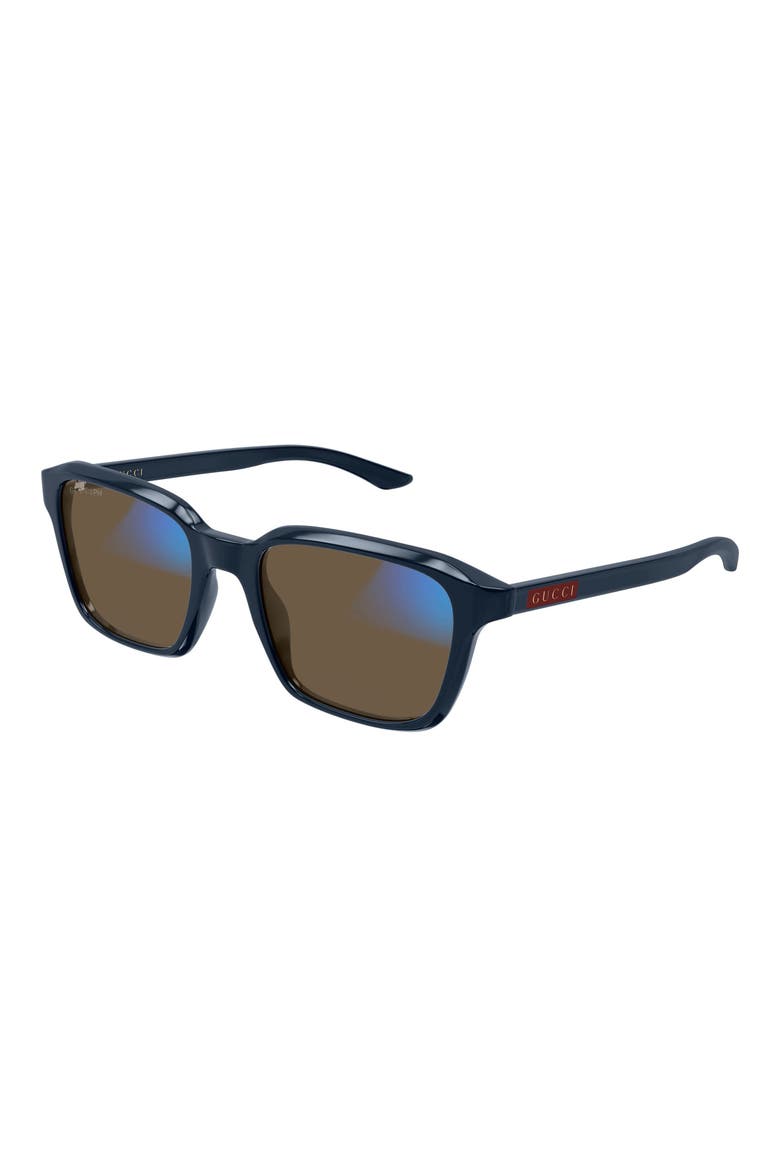 GG2078S Rectangle Sunglasses, Alternate, color, BLUE